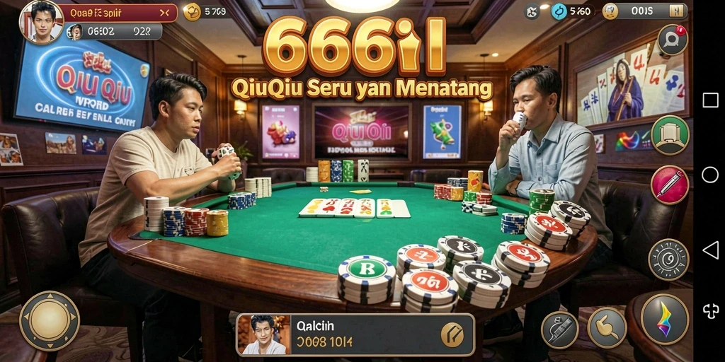 Screenshot gameplay QiuQiu yang menunjukkan aksi seru di dalam game.