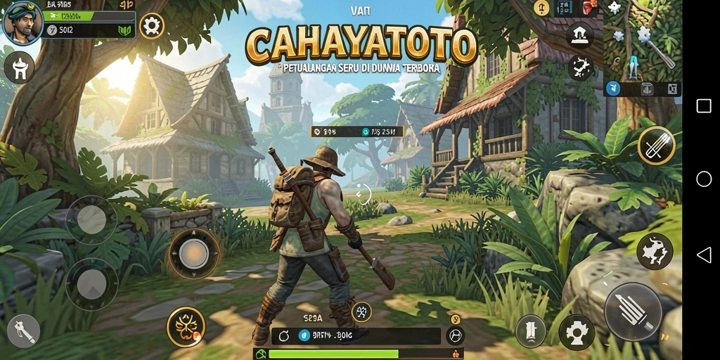 Tampilan gameplay seru dari CAHAYATOTO dalam dunia terbuka.