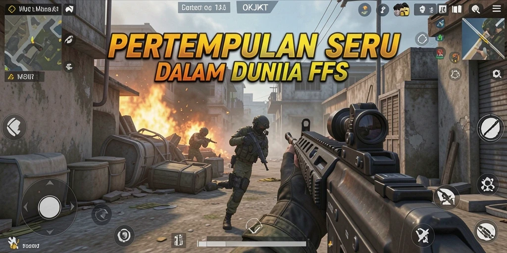 Tangkapan layar menunjukkan aksi seru dalam permainan FPS.